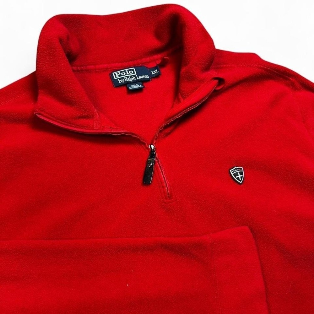 Vintage Polo Ralph Lauren quarter zip fleece pullover size XXL